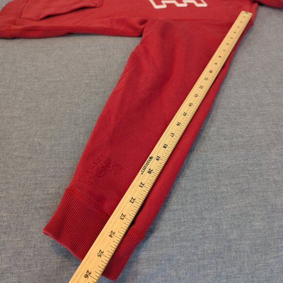 Nike Vintage Y2K Men's Red and White Full-Zip Hoodie - Size L - Picture 11 of 13